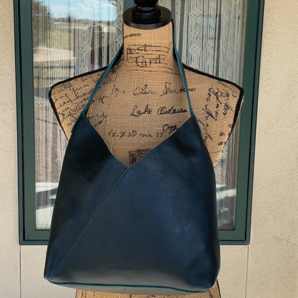 Portland Leather Brand Teal Shoulder Tote - Women's Bag